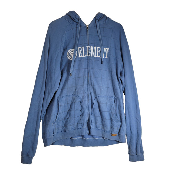 Vintage Element Hoodie Sweatshirt Mens Sz XXL Blue Y2k Skater Skateboard Fall - Picture 1 of 11